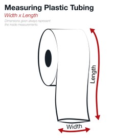 Poly Bag Guy 3" x 1450', 3 Mil (1 Roll) Clear Plastic Poly Tubing