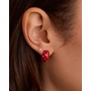 gorjana - Banks Shimmer Earrings Red - Bold drop earrings