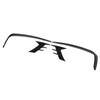 4Pcs Glossy Black Front Bumper Fog Light Eyebrow Cover Trim