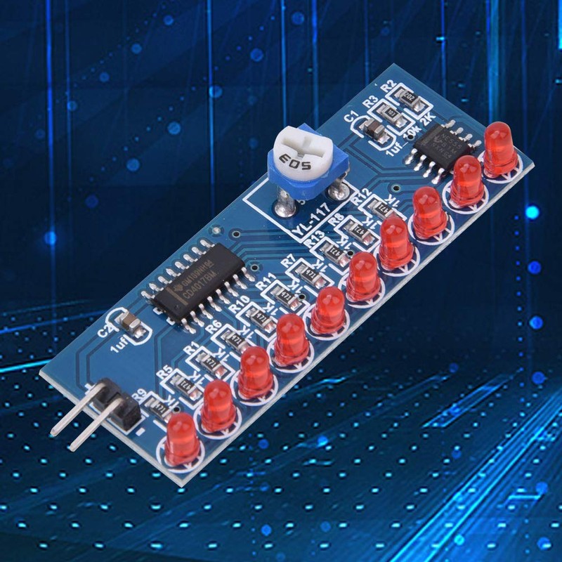 2 pieces NE555 + CD4017 LED Chaser Water Flow Light