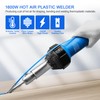 Hot Air Plastic Welder 1600W Plastic Welding Roofing Kit 110V,
