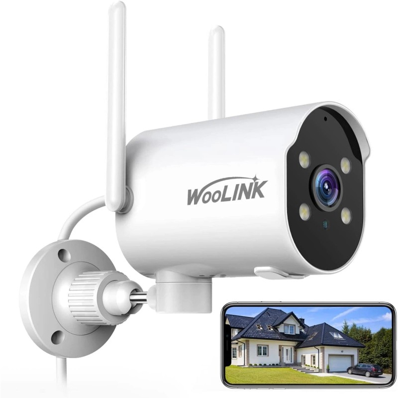 WOOLINK 4Packs Wireless Security Camera 4MP WiFi Home Security Camera