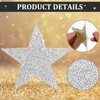 12 Pcs Rhinestone Star Stickers, Adhesive Applique Stars Glitter Auto
