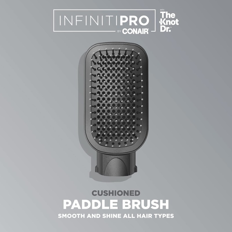 INFINITIPRO BY CONAIR The Cushioned Paddle Brush for Smooth and