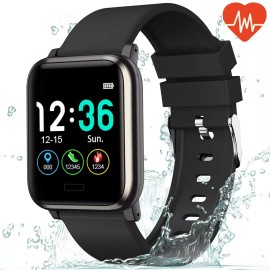 L8star Fitness Tracker HR Monitor-1.3'' Large Color Screen IP67 Waterproof