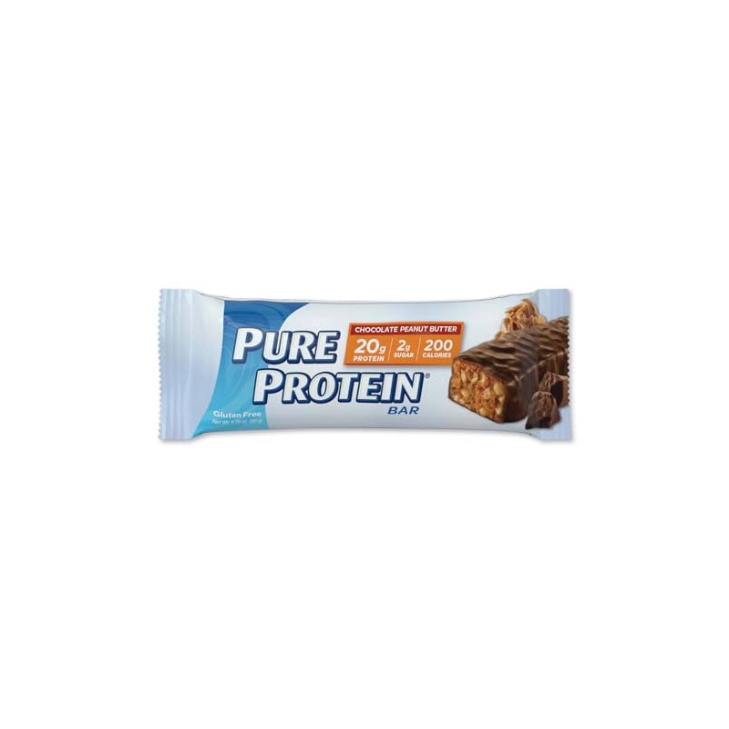 Pure Protein Bar, Chocolate Peanut Butter, 1 pack 6 Count