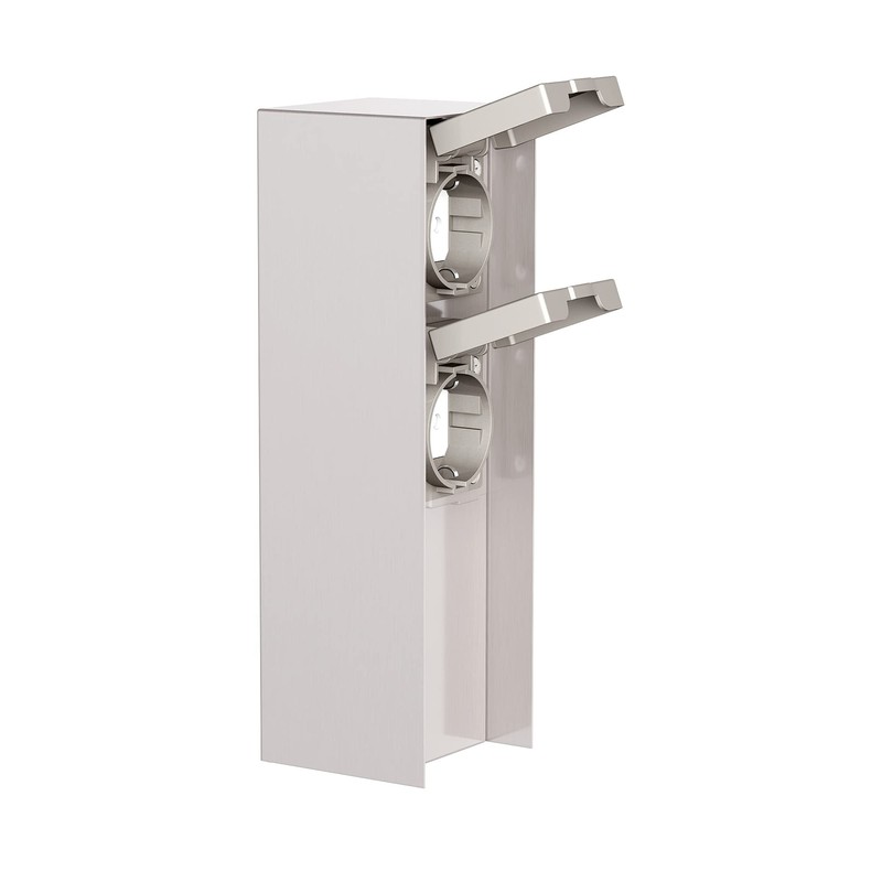 ledscom.de Pomi Garden Socket Column for Outdoor Use, IP44, 2-Way,