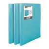 Dunwell Binder with Plastic Sleeves 24-Pocket (3 Pack, Aqua) -
