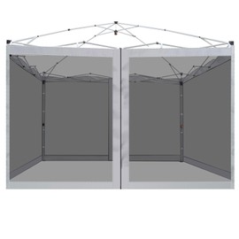 Canopy Mosquito Net for 10x10 Pop up Canopy Gazebo Tent, Replacement Netting Screen Mesh Sidewalls for Patio, Backyard, Camping, Outdoor Use (Net Only) (Grey)