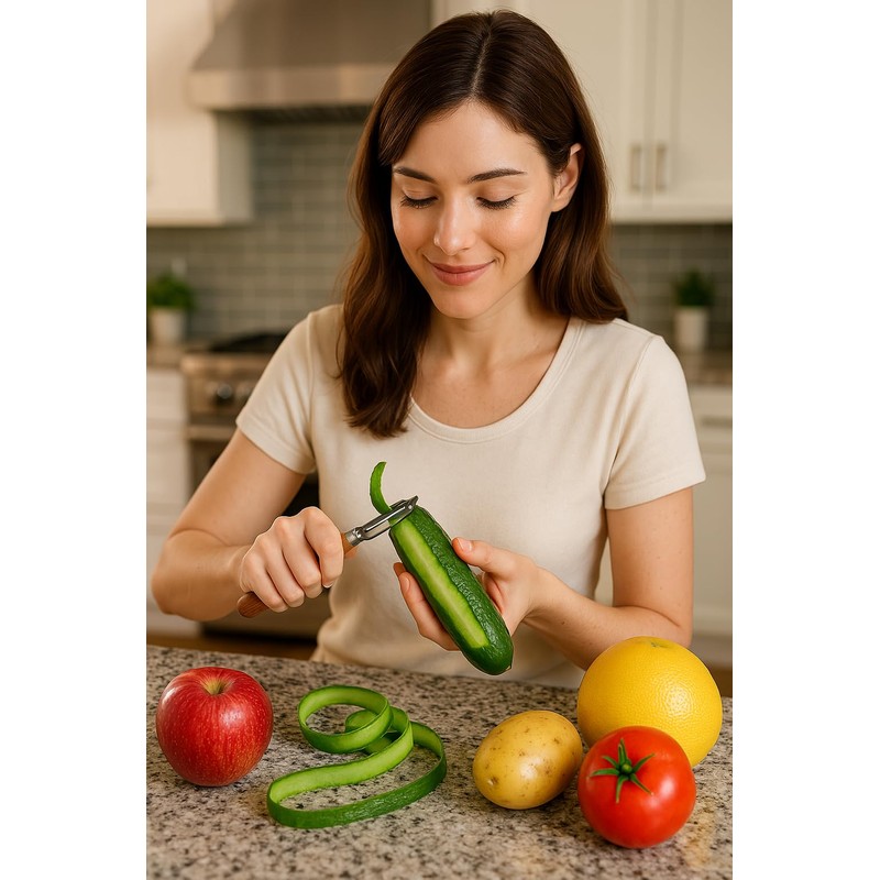 SOPHREPT Premium Stainless Steel Vegetable Peelers, Ultra Sharp Blades, Heavy-Duty