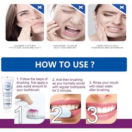 Hydroxylapatit Zahnpasta, Hydroxyapatite Toothpaste, Zahnpasta Ohne Fluorid, Linderung von Zahnempfindlichkeit, 120g