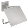 GROHE Start Cube Toilet Roll Holder with Cover (Metal, Wall
