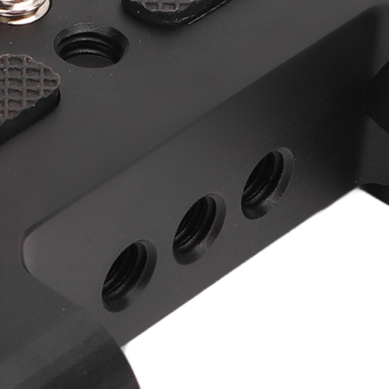 1/4in Camera Mounting Base Plate Aluminum Alloy 15mm Diameter DSLR