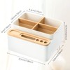 Jesustree Desk Organiser, 4 Compartments Desktop Office Organiser with Pen