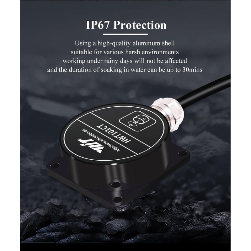 HWT101CT-TTL Military-Grade Crystal Inclinometer: MEMS Tilt Angle Sensor Modules, Built-in
