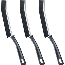 Hard Bristle Crevice Cleaning Brush, Skinny Gap Cleaning Tools, Multifunctional Gap Cleaning Scrub Brush (Black)