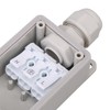 CNBTR Outdoor 2Way Cable Wire Connector Junction Box Plastic White