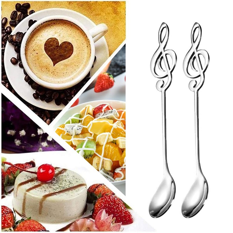 Music Note Spoon Stirring Spoon Coffee Spoon Stainless Steel Music