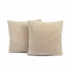 Brentfords Waffle Fleece Cushion Covers Set of 2 Plush Scatter