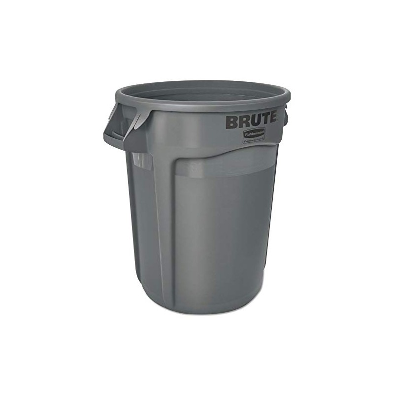 Rubbermaid 2632 Brute Trash Can, Commercial-Grade 32 gallon Gray Garbage