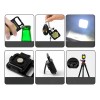 10 Piezas Linterna Lampara Recargable Led De Lampara Llavero Blanco