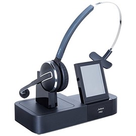 Jabra PRO 9460 Mono Wireless Headset with Touchscreen for Deskphone & Softphone (Renewed)