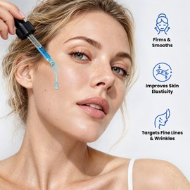 GHK-Cu Copper Peptide Anti-Aging Face Serum for Fine Lines & Wrinkles