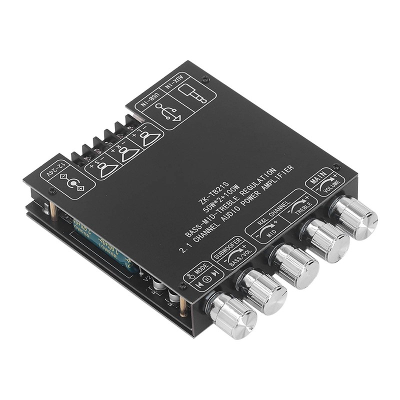 Bluetooth Power Amplifier Board Subwoofer 2.1 Channel 50W 50W 100W