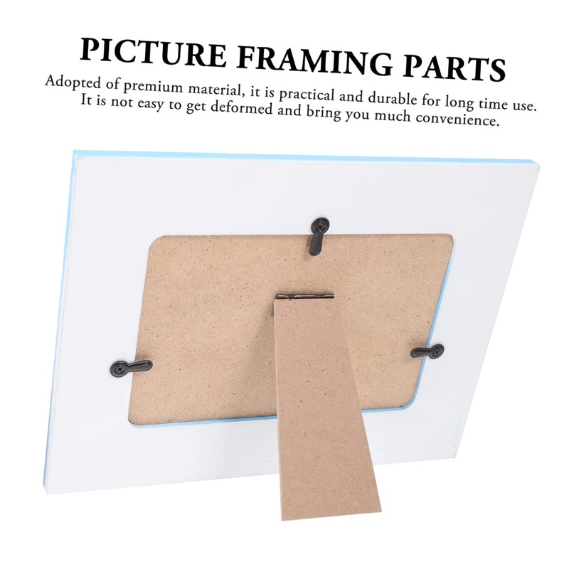 SHINEOFI 100pcs Picture Frame Backing Clips with Screws Durable Electroplated