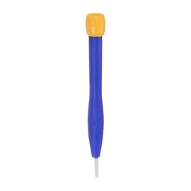 sourcing map Plastic Screwdriver 2.0mm Slotted Head Screw Driver Ceramic Repair Hand Tool with Rotatable Cover for High Frequency Maintenance Circuit Adjustment