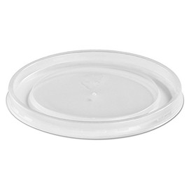 Chinet HUH89112 Plastic High Heat Vented Lid Fits 16-32 oz White 50/Bag 10/Bags Carton