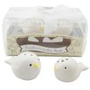 EinsSein 1 x Salt & Pepper Shakers Lovebirds White Party