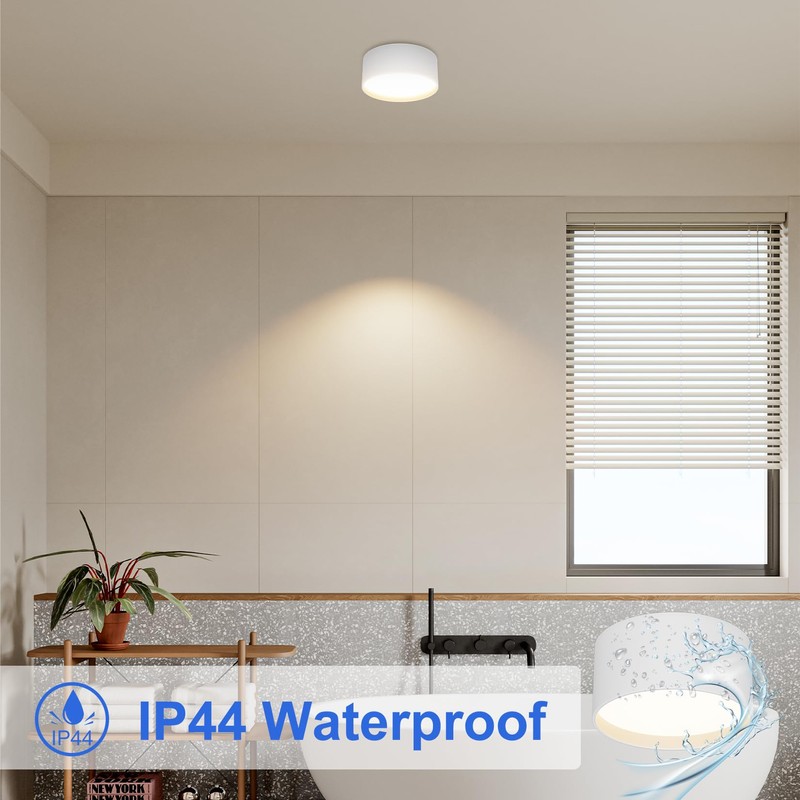 Klighten LED 24 W surface-mounted spotlight, round ceiling spotlights, surface-mounted