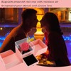SOYCCYOP Preserved Rose Box with Necklace, Artificial Rose Flower Gifts