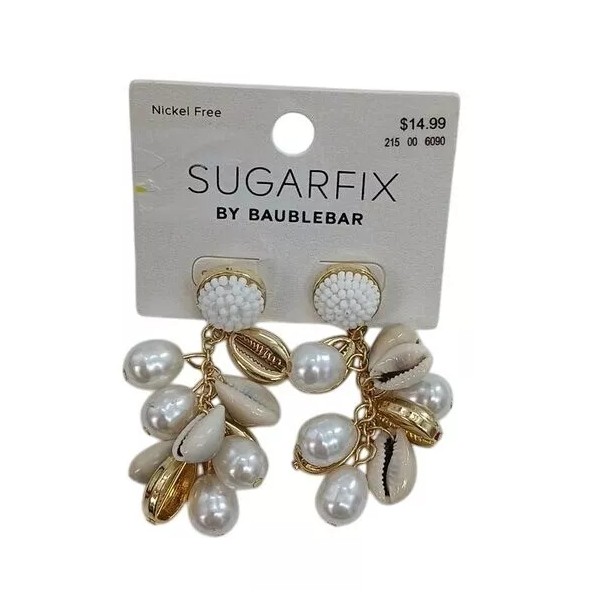 BaubleBar Sugarfix By Baublebar Earrings Nickel Free Pearl Shell Drop