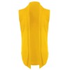 uxcell Men's Ruffle Shawl Collar Lightweight Vest Drape Cape Yellow