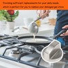 4Pcs Gas Stove Knob,Durable Metal Switch Control Stove Adaptors Knobs,Cooker