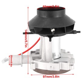 CYTGOUPER 5KW 12V Blower Motor Assembly,Combustion Air Fan Heater,High-Speed 4500RPM D2 Blower Heater Blower for Eberspach/Airtronc Parking Air Heater Assembly Replacement