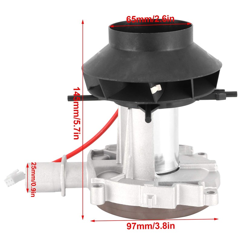 CYTGOUPER 5KW 12V Blower Motor Assembly,Combustion Air Fan Heater,High-Speed 4500RPM