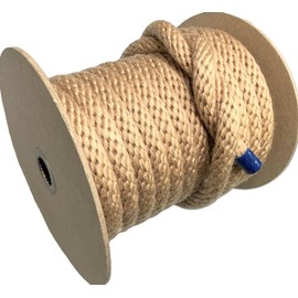 Polyester Beige Rope Thickness: 0.5 inches (12 mm), 32.8 ft (10 m), Bobbin Roll