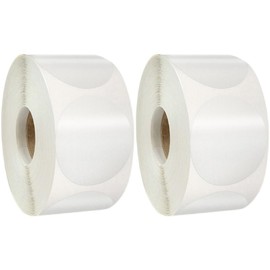 Pegatinas Transparentes Redondas Autoadhesivas 38 Mm, 2 Piezas para Sellar Sobres y Cajas de Obsequio, Etiquetas Adhesivas para Embalaje y Uso Escolar, Adhesivo Fuerte y Fácil