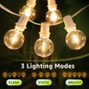 Mlambert 48Ft Solar String Lights, Outdoor Waterproof Patio Lights with