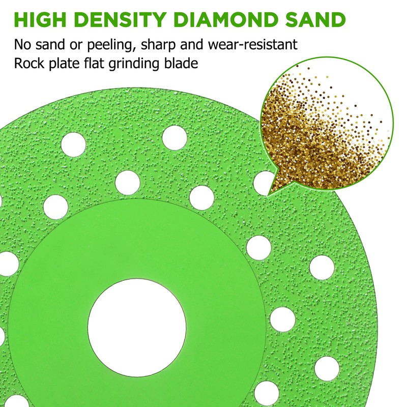 Lothee 5 Pcs Rock Slab Grinding Disc, 4 Inch Glass