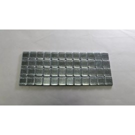 J&J 1 BOX 1/4 OZ ZINC WHEEL WEIGHTS STICK-ON ADHESIVE TAPE 6 LBS LEAD-FREE 360 PCS