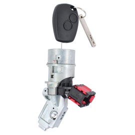 HouYeen Ignition Lock Barrel Starter Switch with Keys for Logan Mk2 Clio Master Trafic Mk3 Kangoo Dokker Duster