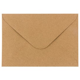 Kraft Paper Envelopes, pack of 100, high quality: 110 g/m², Envelopes, Cover, Letter Envelopes, Envelope for Greeting Cards, Invitations and Birthday Cards