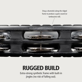 Meinl TMT1BK Hand Tambourine and Steel Jingles - Black