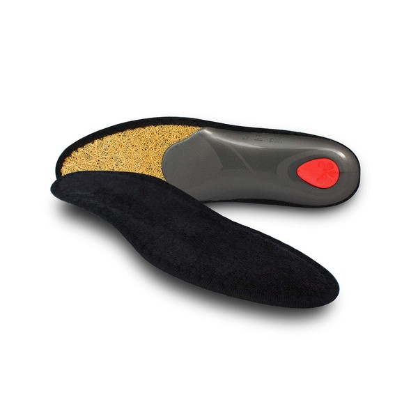 Pedag Viva Sneaker Warm Weather Orthotic with Semi Rigid Arch, Met and Heel Pad, Black, M10/EU43