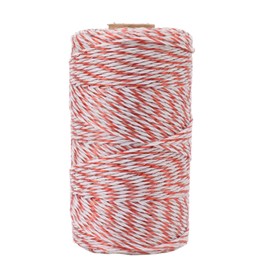 Atyhao 200 Meters Electric Fence, 6 Stainless Steel Strands Polywire Rope Portable Electric Fencing for Livestock Farm