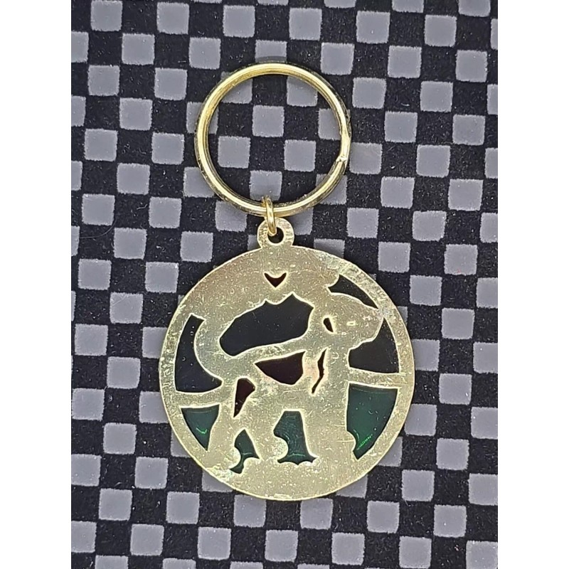 I LOVE MY BEAGLE KEYCHAIN (BEAGLE SUNCATCHER KEYRING)